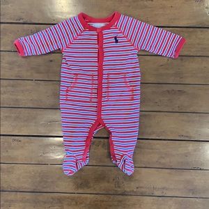 Infant Boys Ralph Lauren Footed Coverall